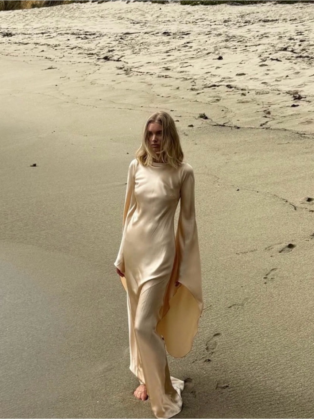 Helsa NWT The Rosalind Dress in Silk Charmeuse